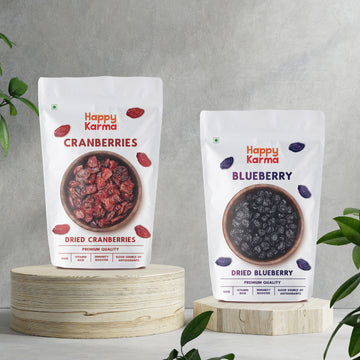 Dried Cranberries 60g+ Dried Blueberries60g | Combo Pack