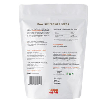 Raw Sunflower Seeds 350g - Boosting Energy Levels