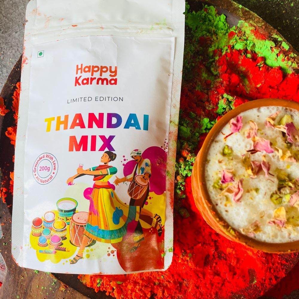 Happy Karma Thandai Mix- All Natural, Dry Fruits Rich - Happy Karma